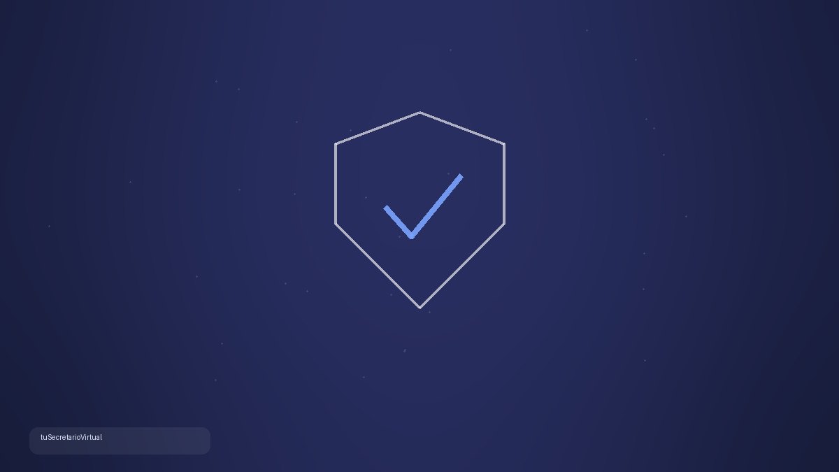 Escudo con una marca de verificación, símbolo de filtrado inteligente